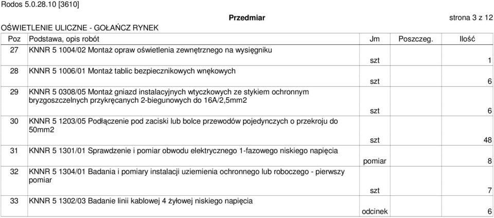 wtyczkowych ze stykiem ochronnym bryzgoszczelnych przykręcanych 2-biegunowych do 16A/2,5mm2 30 KNNR 5 1203/05 Podłączenie pod zaciski lub bolce przewodów pojedynczych o przekroju do