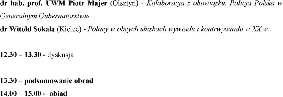 (Kielce) - Polacy w obcych służbach wywiadu i kontrwywiadu w XX w.