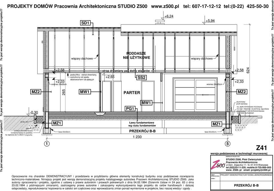 onowa ściany fundamentowej 3x po