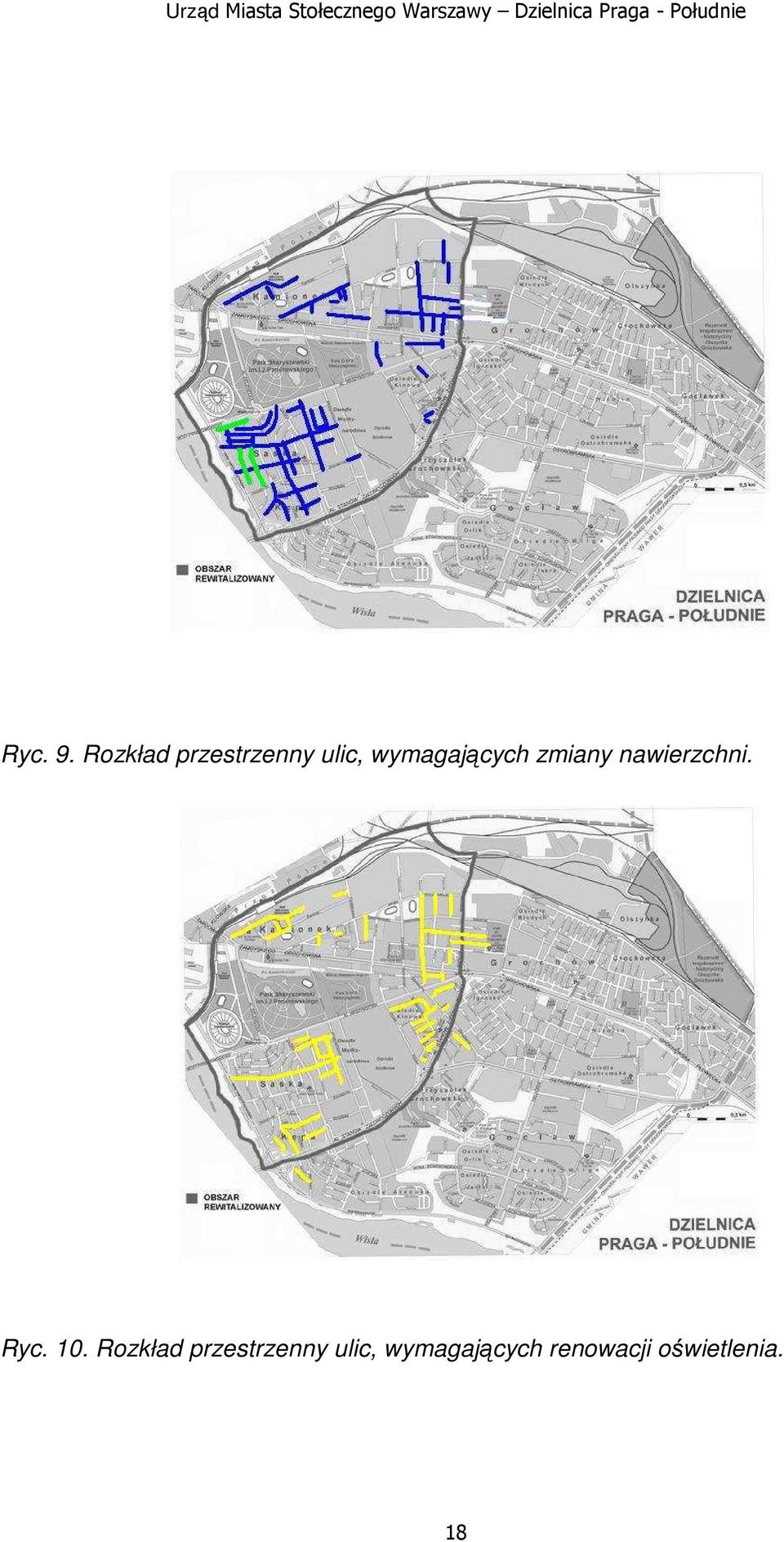 wymagających zmiany nawierzchni.