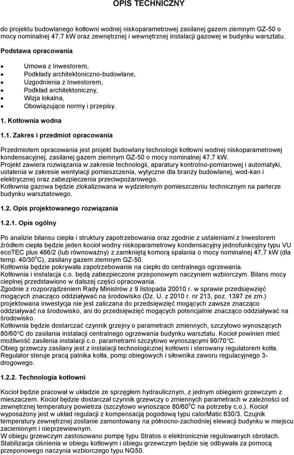 Kotłownia wodna 1.