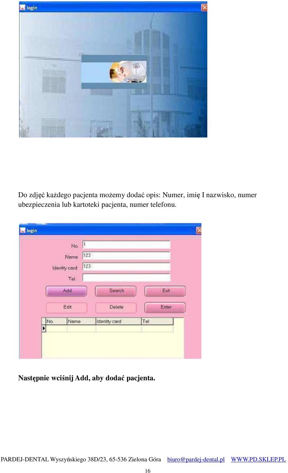 ubezpieczenia lub kartoteki pacjenta, numer