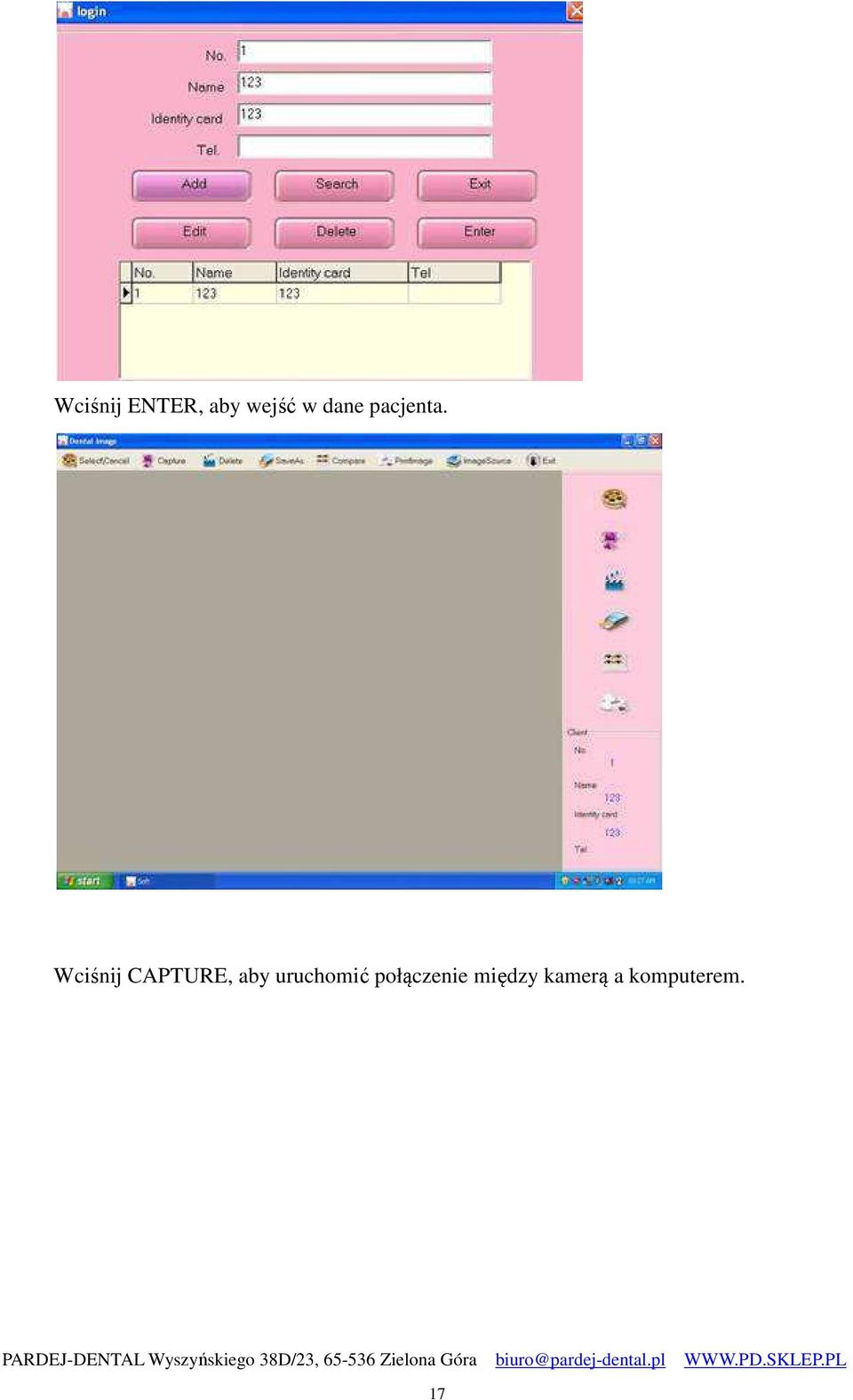 Wciśnij CAPTURE, aby