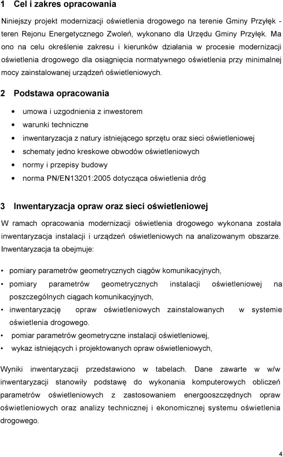 oświetleniowych.