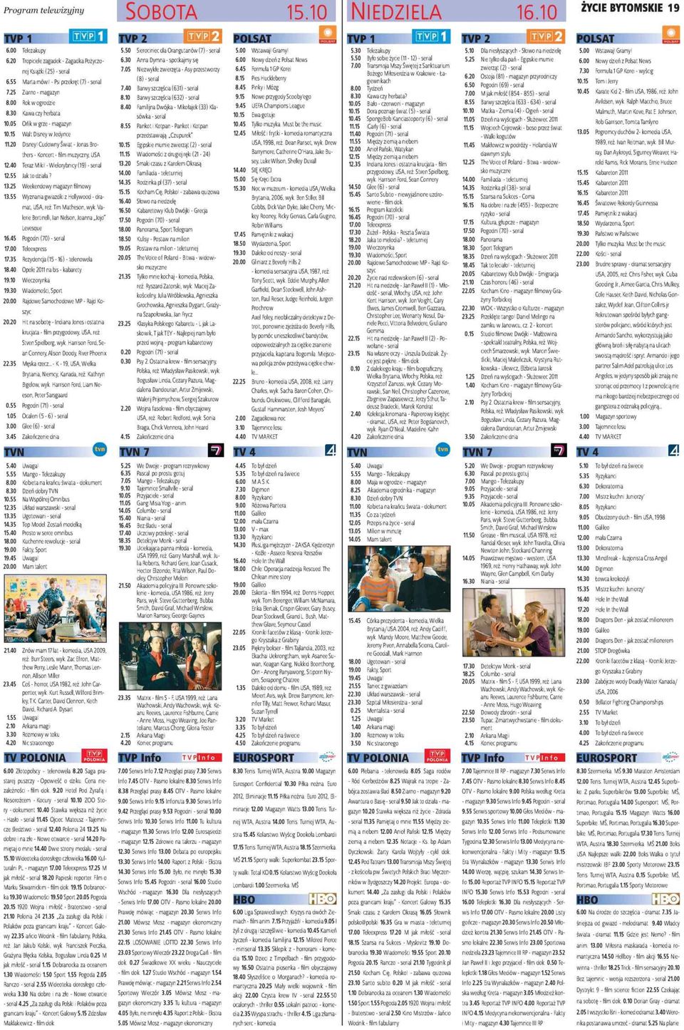 15 Pies Huckleberry 7.4D Barwy szczęścia (631) - serial 8.45 Pinky i Mózg 8.1D Barwy szczęścia (632) - serial 9.15 Nowe przygody Scooby'ego 8 ^ Familijna Dwójka - Mikołajek (33) Kla 9.45 5.30 5.50 7.