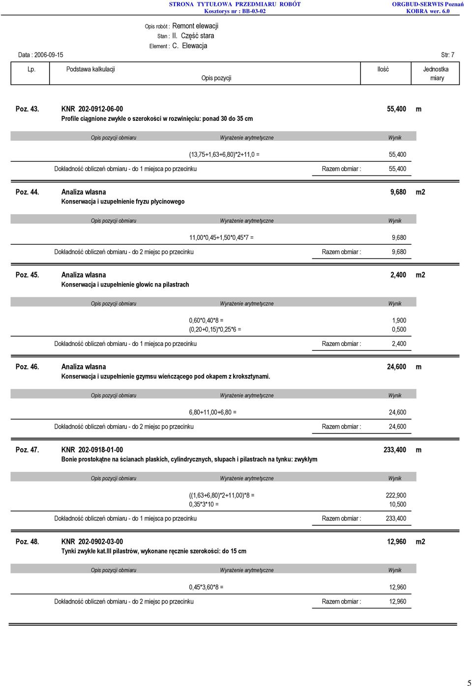 obmiar : 55,400 Poz. 44.