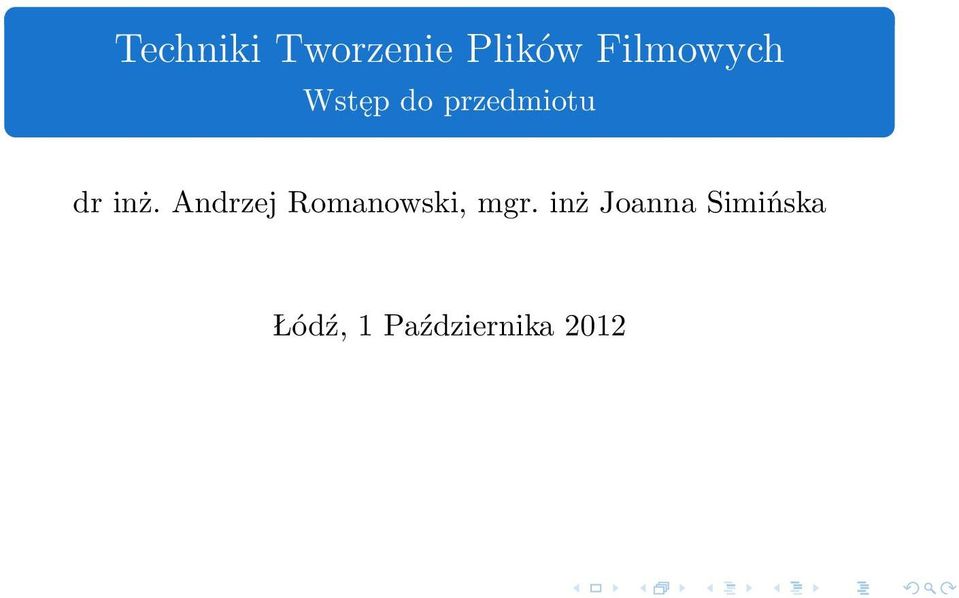 inż. Andrzej Romanowski, mgr.