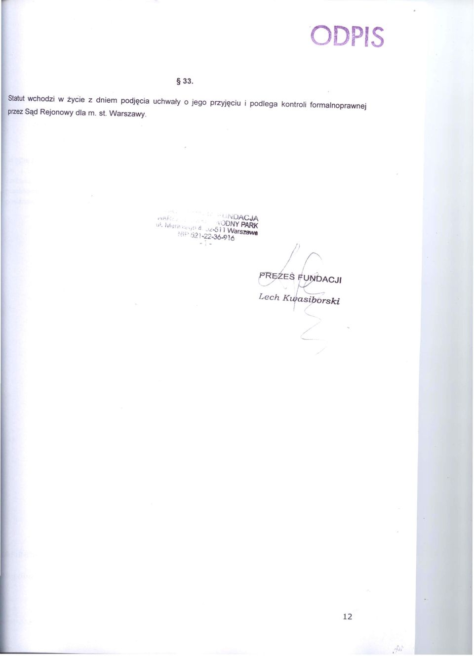 podlega kontroli formalnoprawnej przezsąd