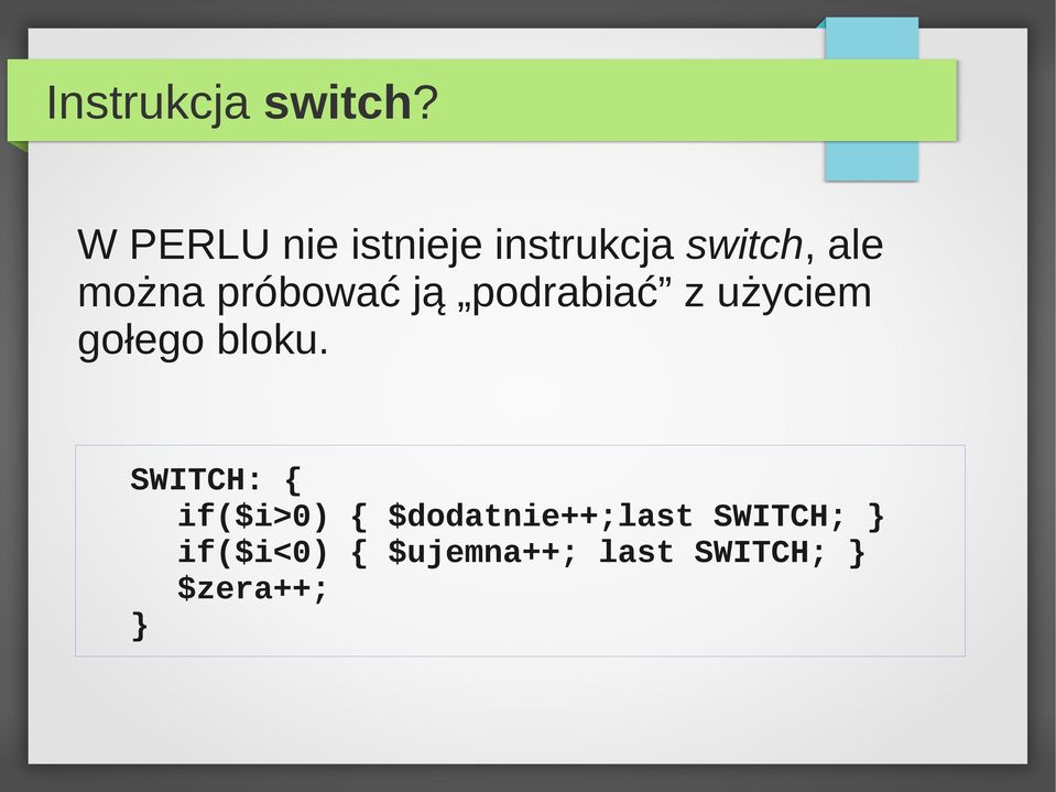 próbować ją podrabiać z użyciem gołego bloku.