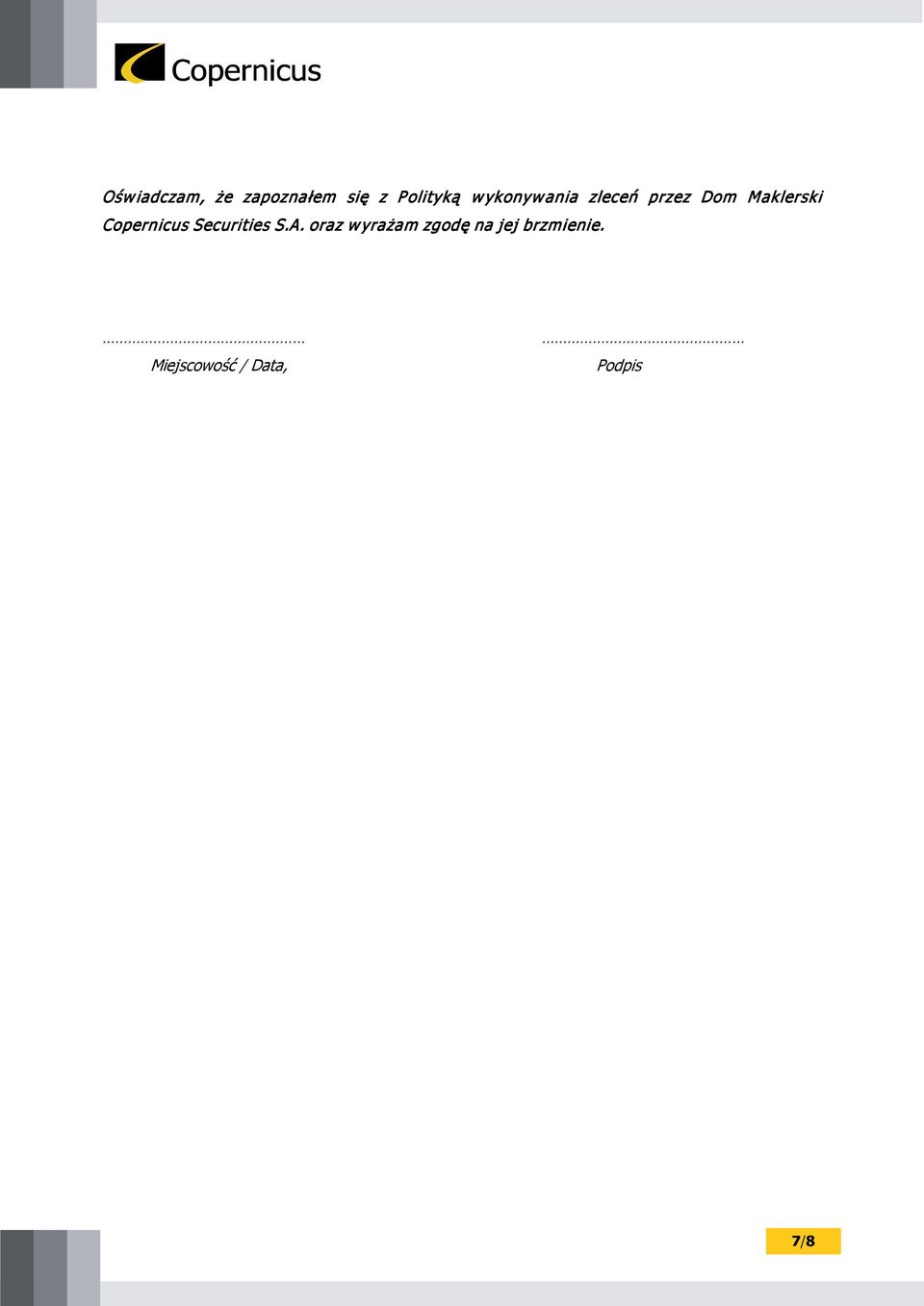 Copernicus Securities S.A.