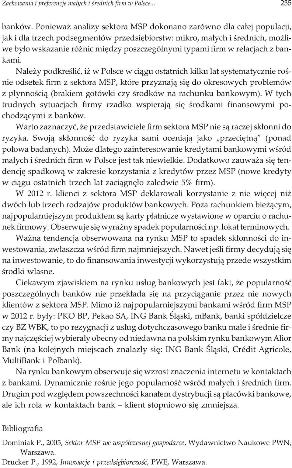 firm w relacjach z bankami.