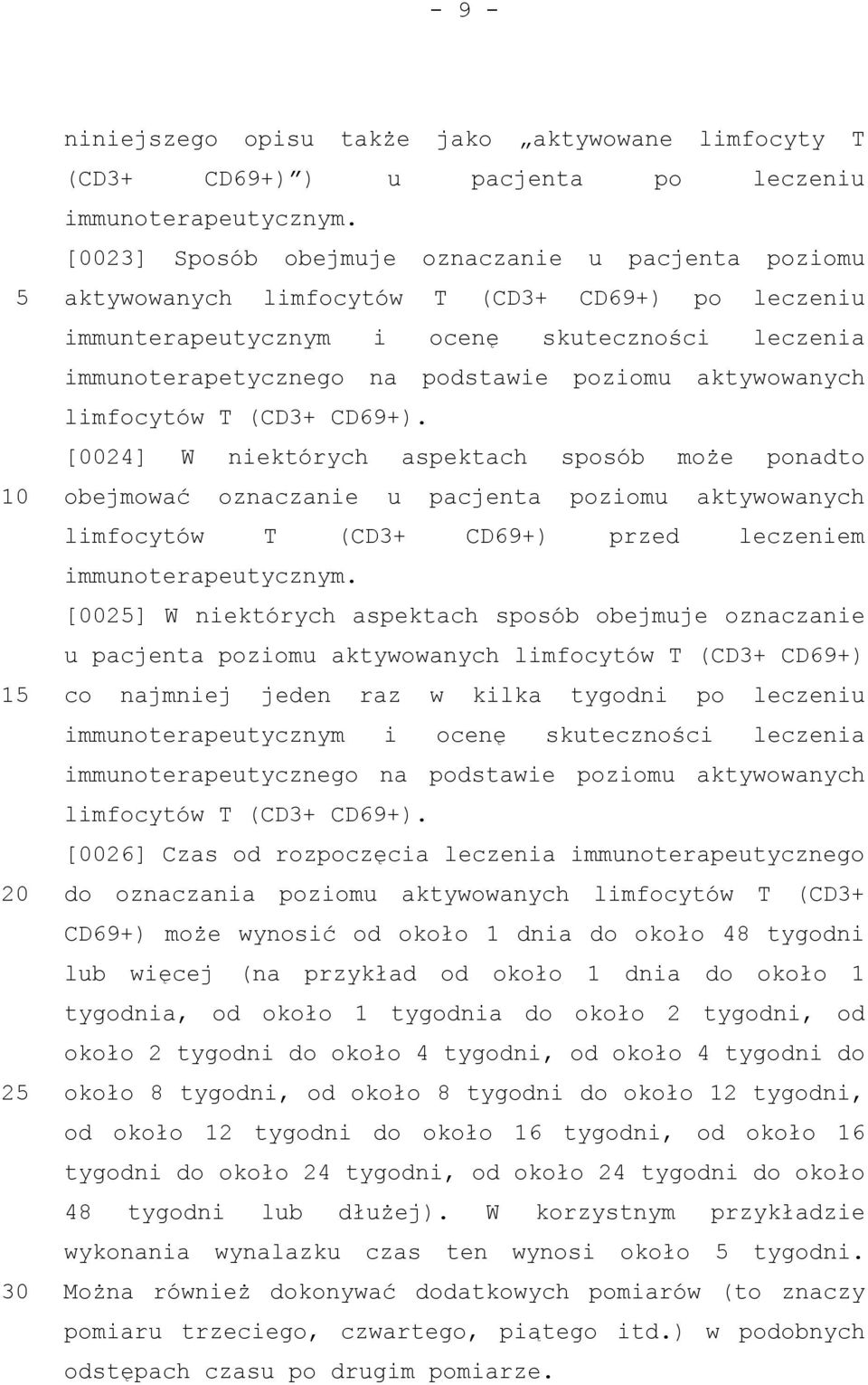 aktywowanych limfocytów T (CD3+ CD69+).