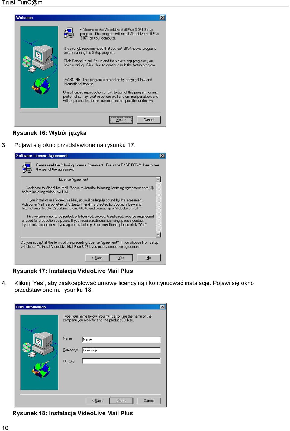 Rysunek 17: Instalacja VideoLive Mail Plus 4.