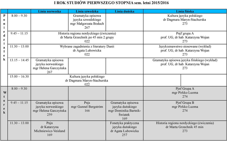 30 Kulu jęy plsg Dgm Myn-Schus Kulu jęy plsg Dgm Myn-Schus njf gup A pf. UG, hb. Kyn Wjn Jęynwsw sswn (wył) pf. UG, hb. Kyn Wjn Gmy psw jęy fńsg (wył) pf.