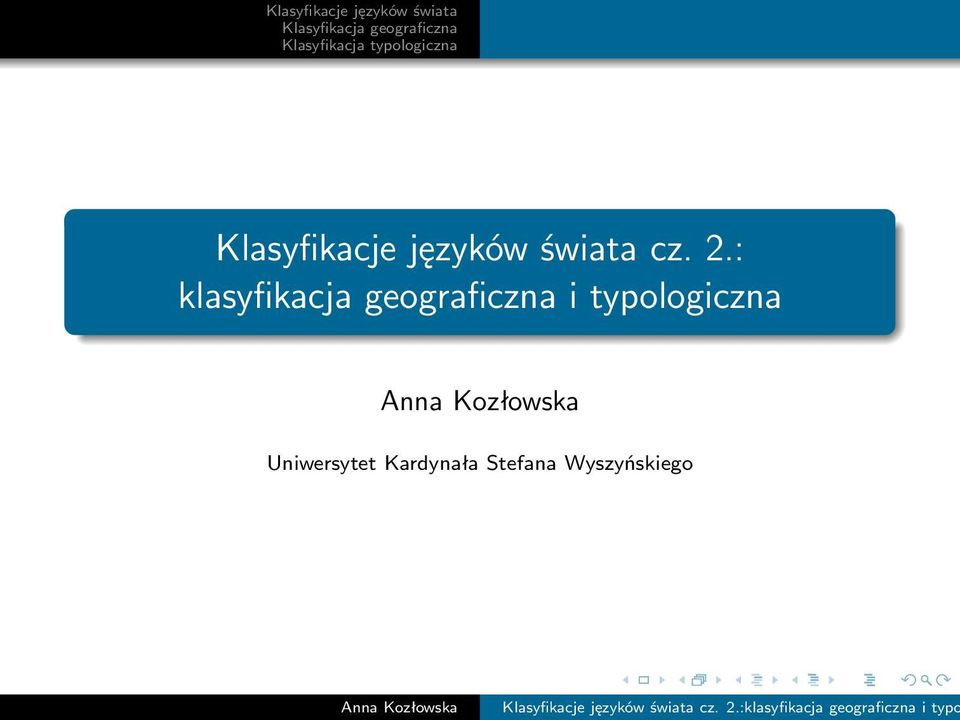: klasyfikacja geograficzna i