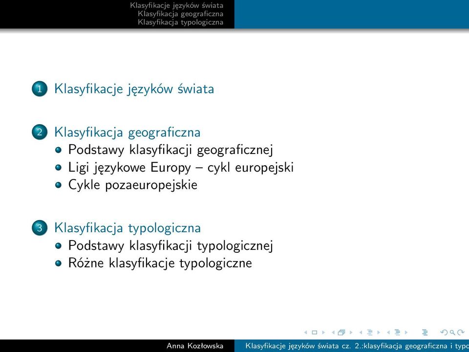 klasyfikacji