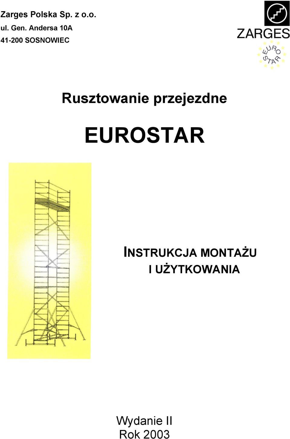 Rusztowanie przejezdne EUROSTAR