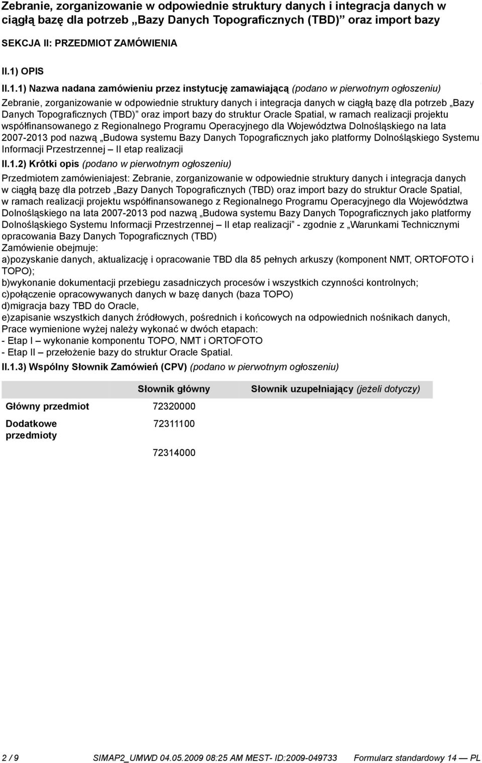 OPIS II.1.