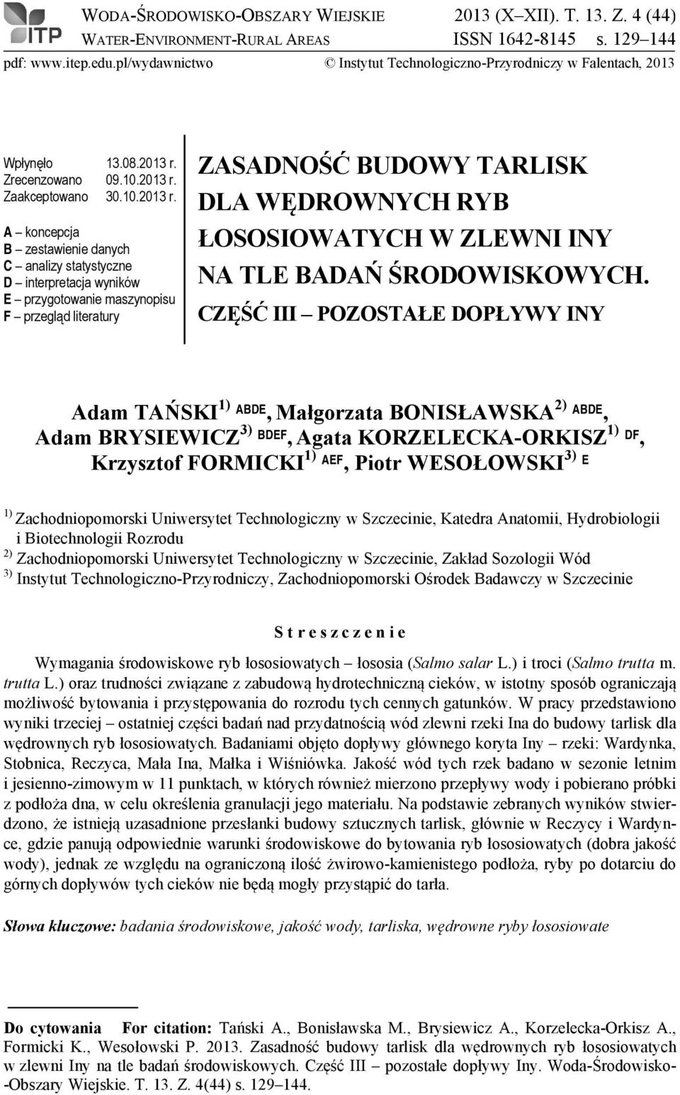 Zrecenzowno 09.10.2013 r.