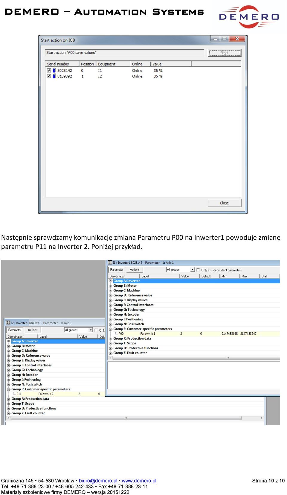 Inverter 2. Poniżej przykład.