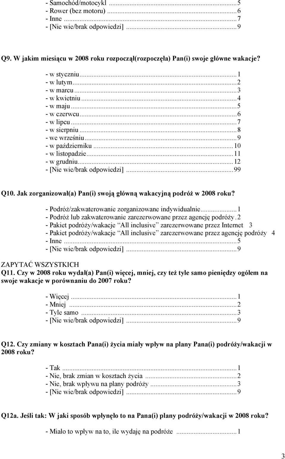 Jak zorganizował(a) Pan(i) swoją główną wakacyjną podróż w 2008 roku? - Podróż/zakwaterowanie zorganizowane indywidualnie...1 - Podróż lub zakwaterowanie zarezerwowane przez agencję podróży.