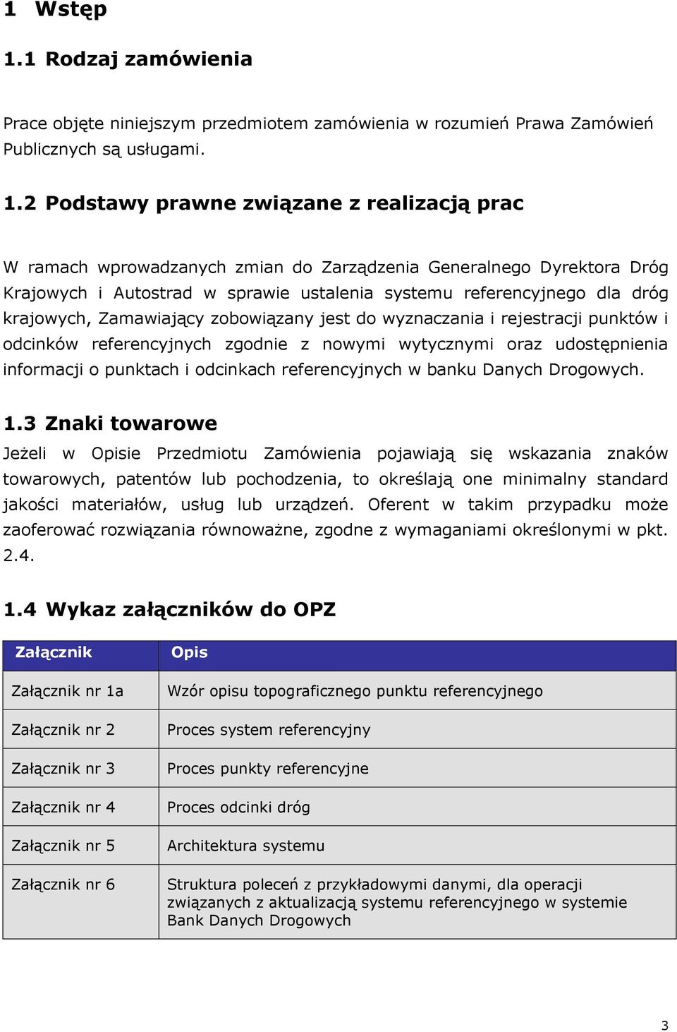 2 Podstawy prawne związane z realizacją prac W ramach wprowadzanych zmian do Zarządzenia Generalnego Dyrektora Dróg Krajowych i Autostrad w sprawie ustalenia systemu referencyjnego dla dróg