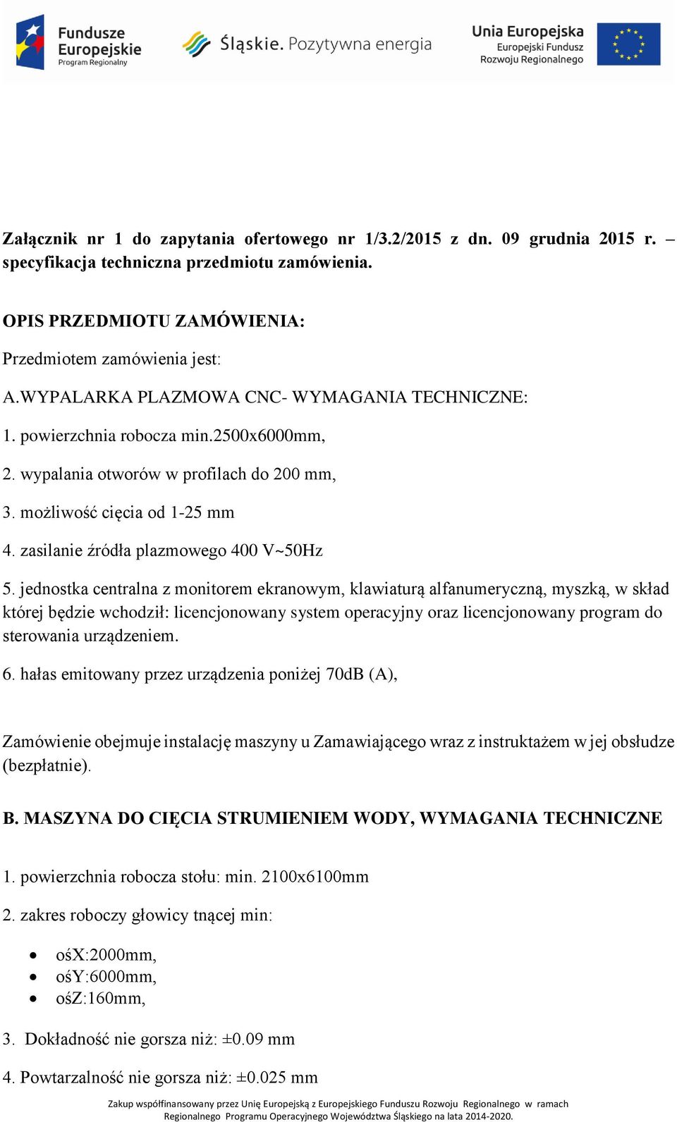 zasilanie źródła plazmowego 400 V~50Hz 5.