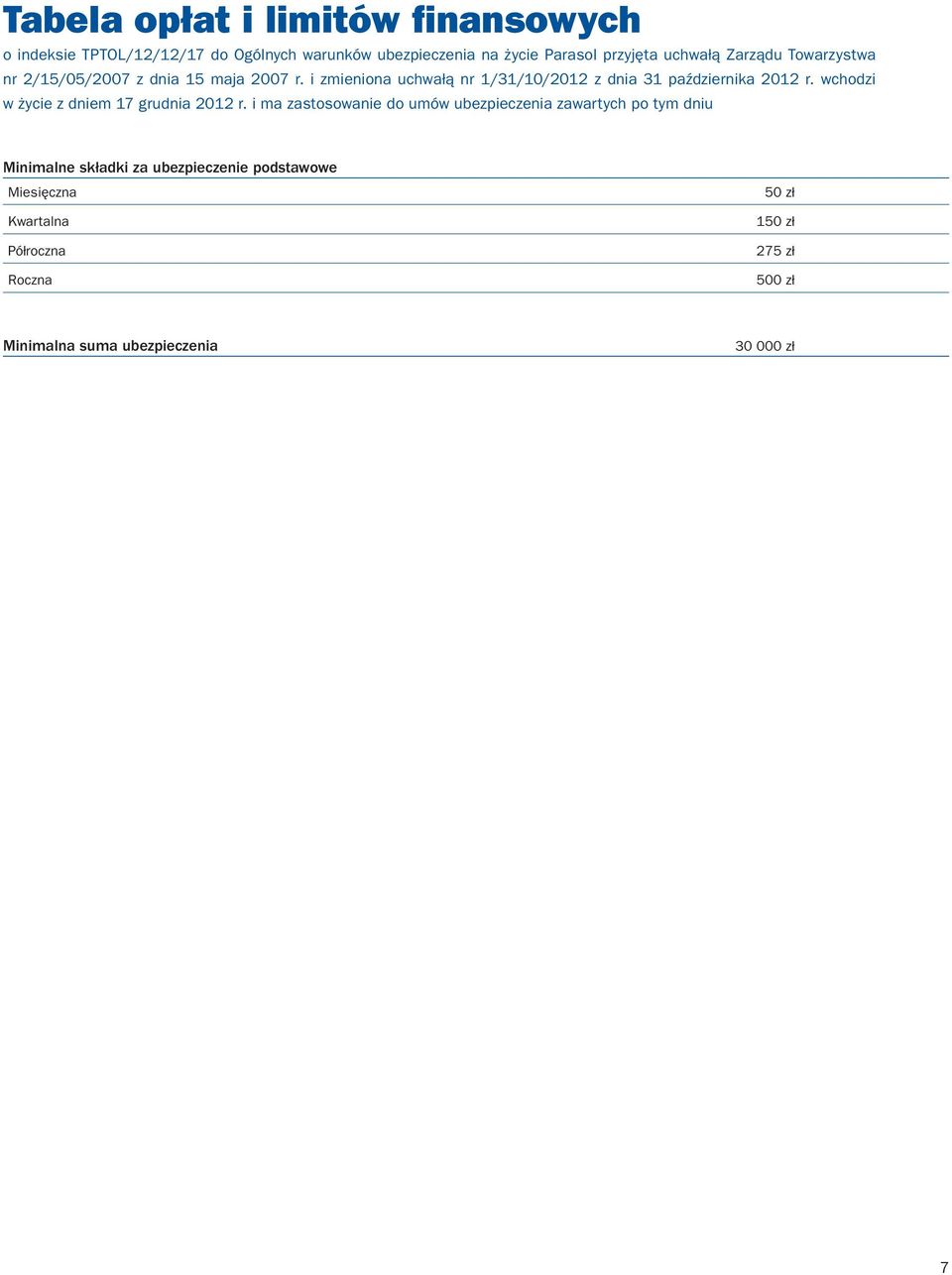 i zmieniona uchwałą nr 1/31/10/2012 z dnia 31 października 2012 r. wchodzi w życie z dniem 17 grudnia 2012 r.
