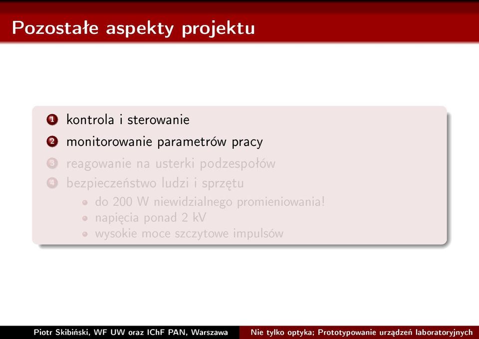 podzespoªów 4 bezpiecze«stwo ludzi i sprz tu do 200 W