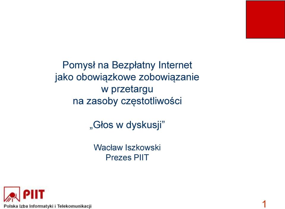 przetargu na zasoby częstotliwości