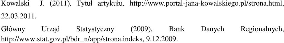html, Główny Urząd Statystyczny (2009), Bank Danych