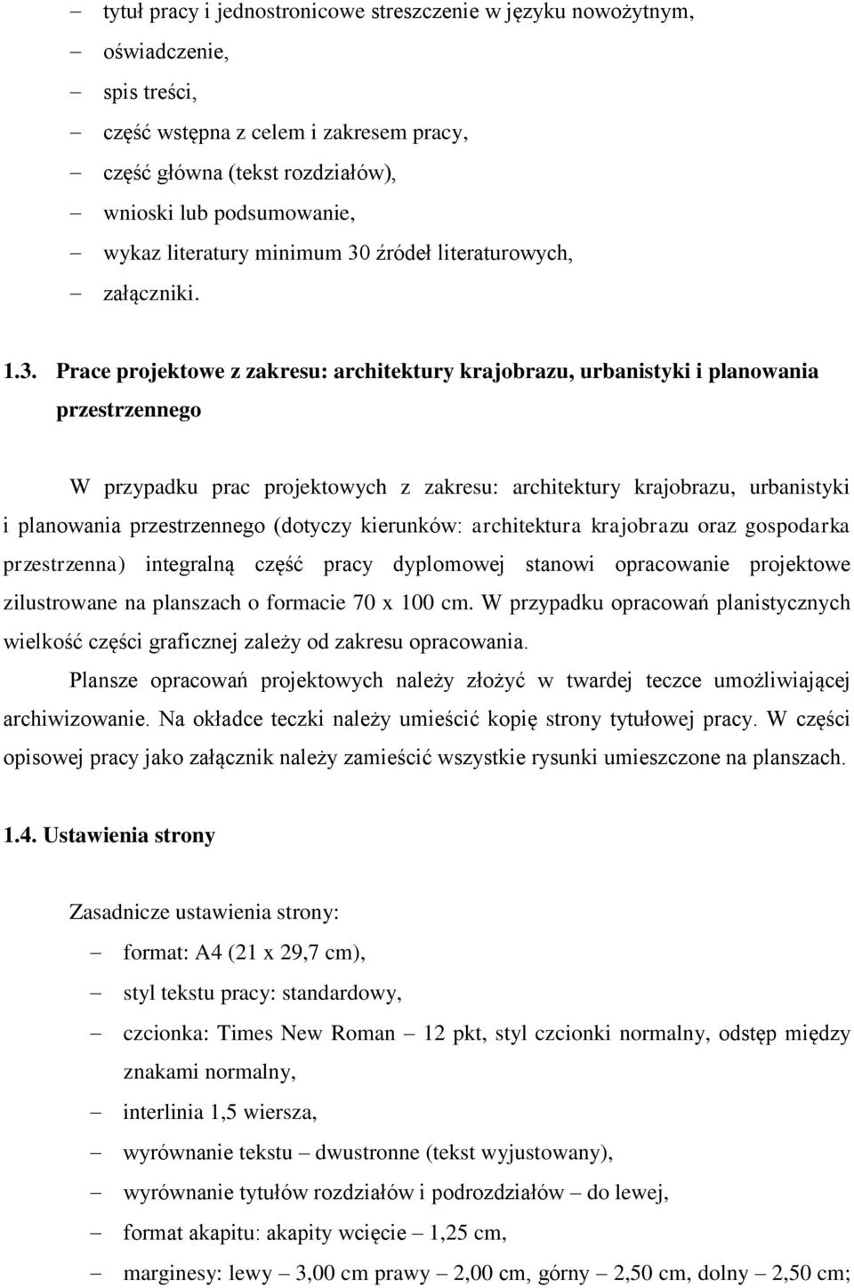 źródeł literaturowych, załączniki. 1.3.