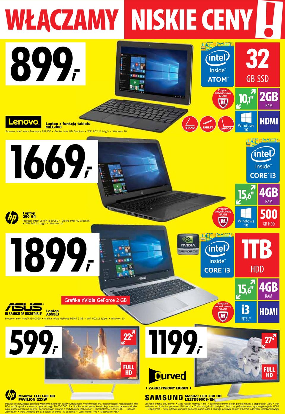 11 b/g/n Windows 10 1899, 15,6" Windows 10 4GB 500 GB HDD 1TB HDD Grafika nvidia GeForce 2 GB Laptop A555LJ Procesor Intel Core i3-4005u Grafika nvidia GeForce 920M 2 GB WiFi 802.