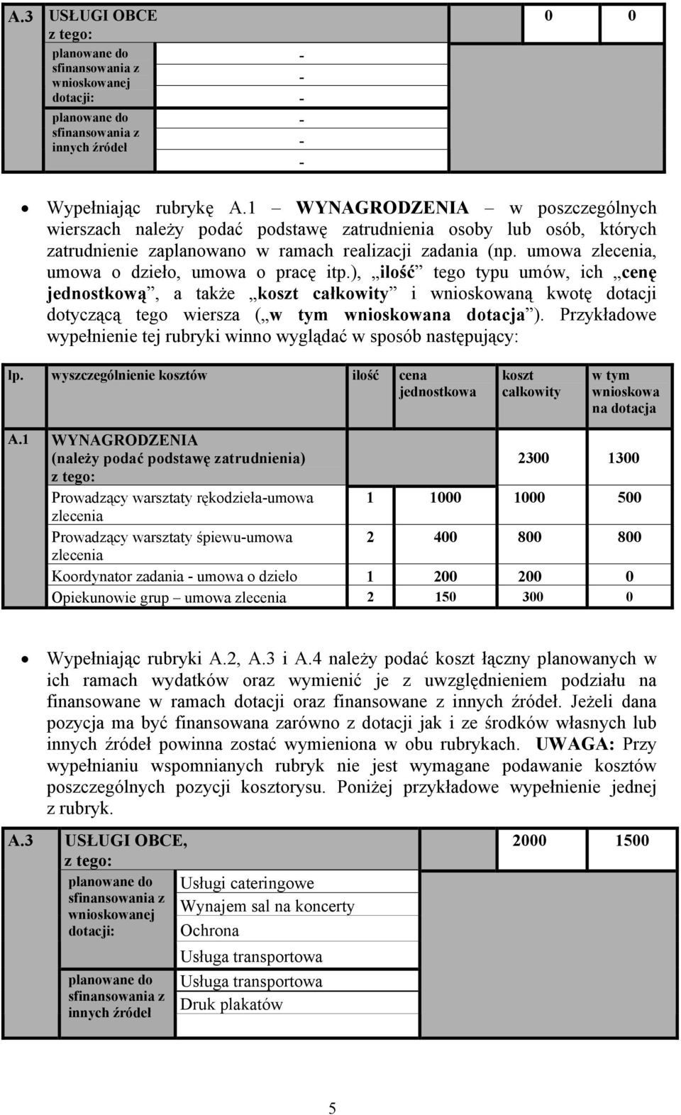 umowa zlecenia, umowa o dzieło, umowa o pracę itp.