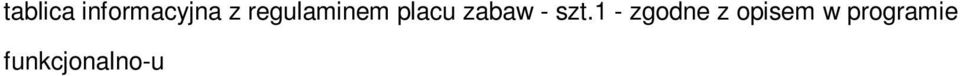 Wykonanie wszystkich niezbędnych prac ujętych w programie funkcjonalno-użytkowym Zgodnie z załączoną dokumentacją - Rozdział 4 specyfikacji istotnych warunków zamówienia: program