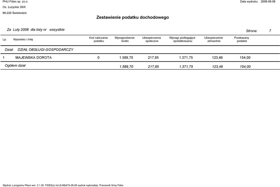 DOROTA 0.589,70 7,95.