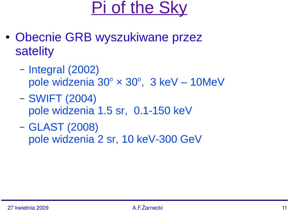 kev 10MeV SWIFT (2004) pole widzenia 1.5 sr, 0.