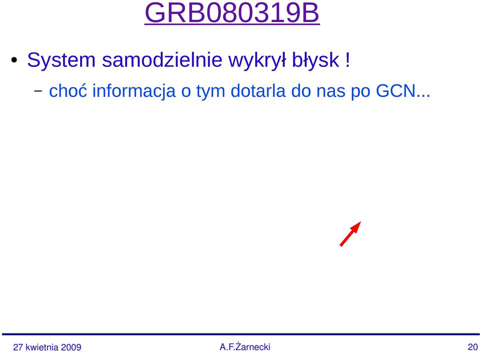 choć informacja o tym