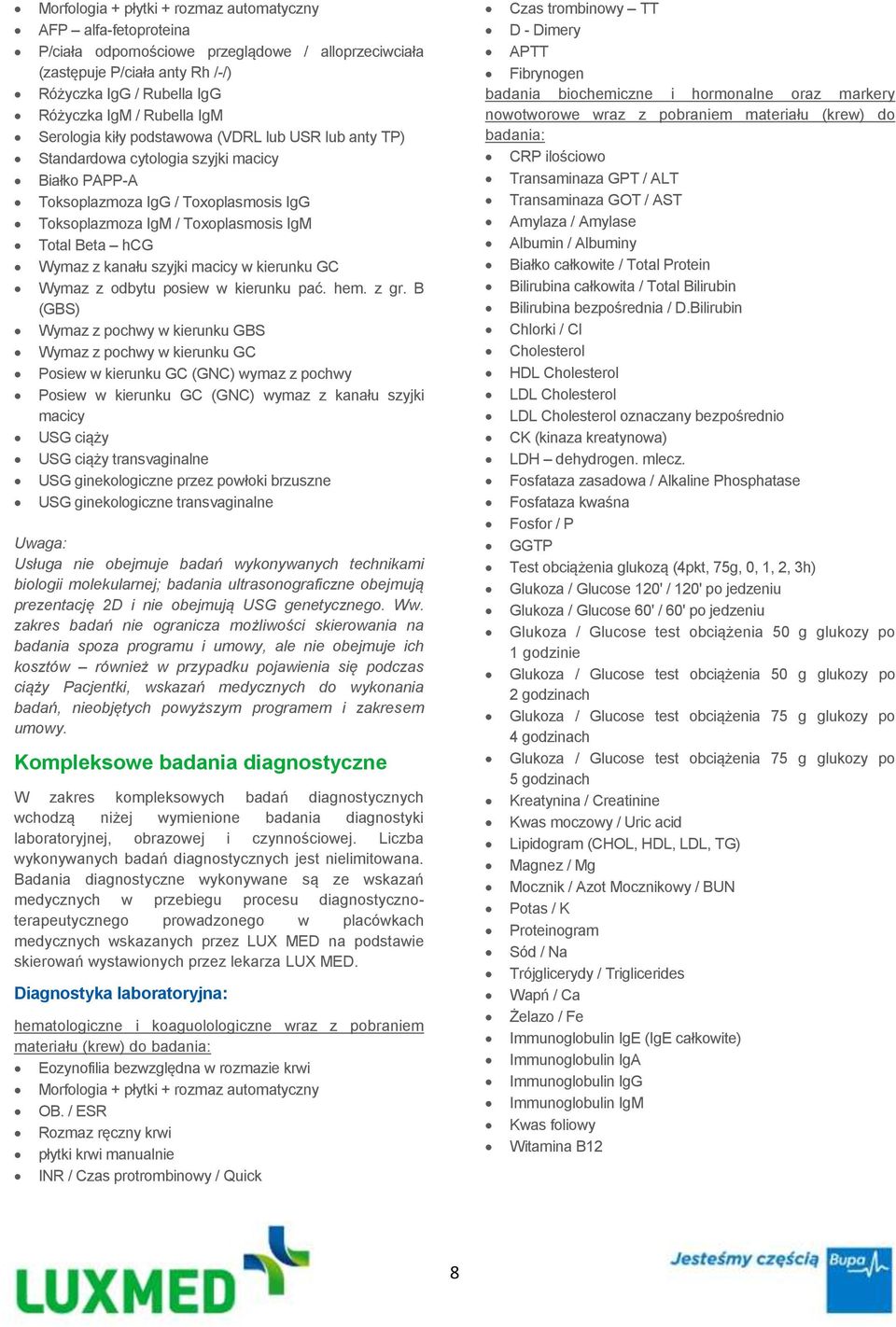 Wymaz z kanału szyjki macicy w kierunku GC Wymaz z odbytu posiew w kierunku pać. hem. z gr.