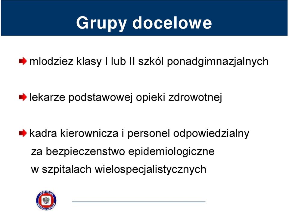 zdrowotnej kadra kierownicza i personel