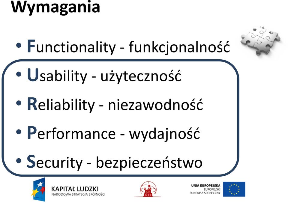 użyteczność Reliability -