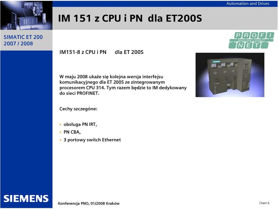 zintegrowanym procesorem CPU 314.