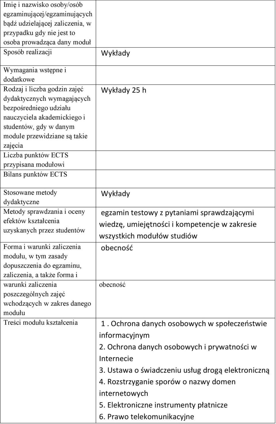 Ochrona danych osobowych i prywatności w Internecie 3.