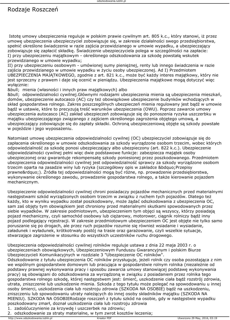 enia reguluje w polskim prawie cy