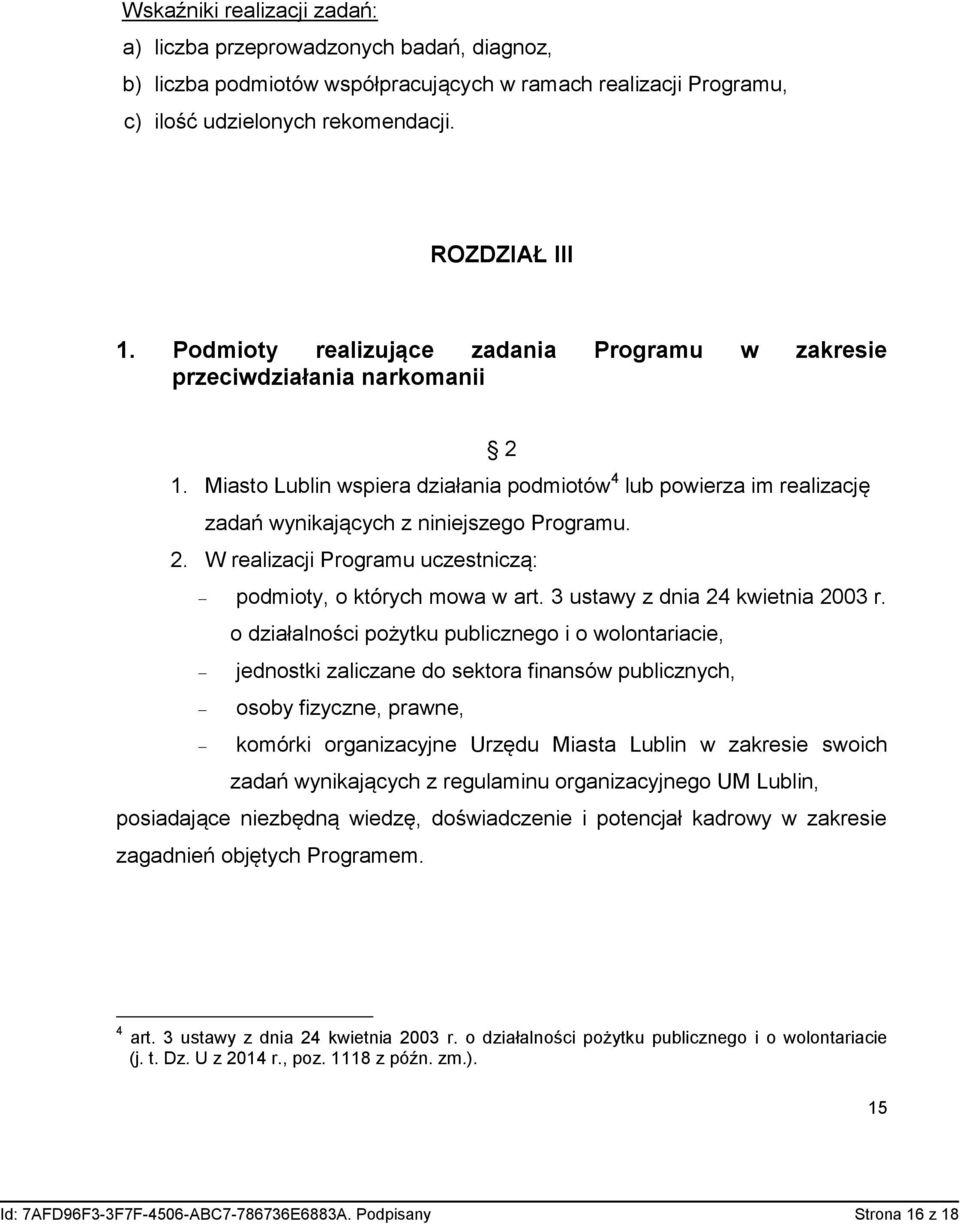 3 ustawy z dnia 24 kwietnia 2003 r.