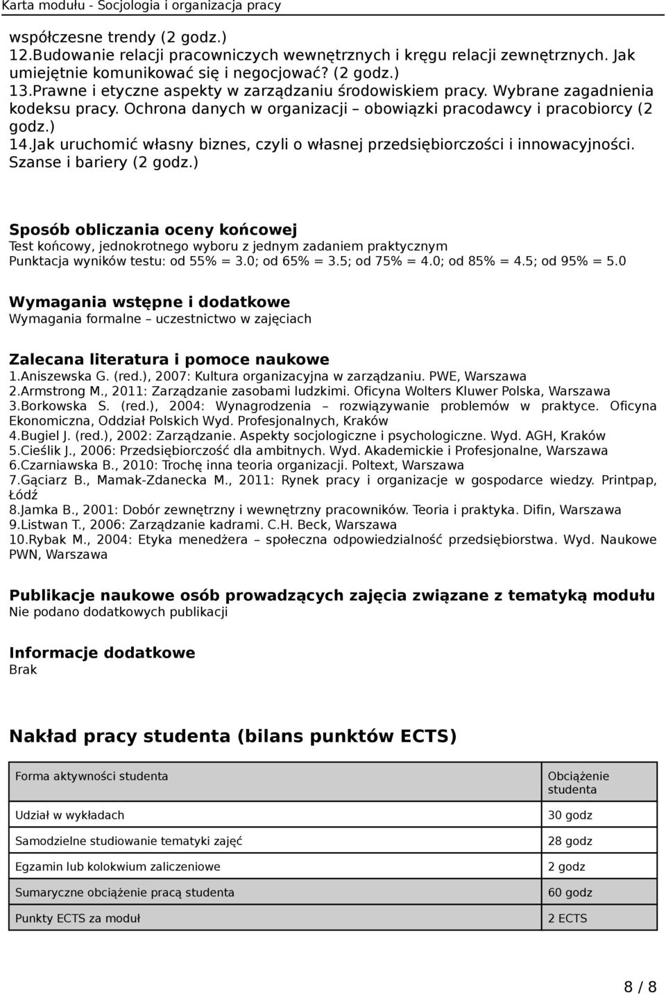 Jak uruchomić własny biznes, czyli o własnej przedsiębiorczości i innowacyjności. Szanse i bariery (2 godz.