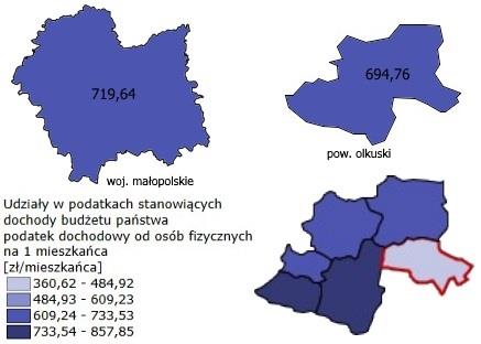 Wykres 9. Podmioty wpisane do rejestru REGON na 10 tys.