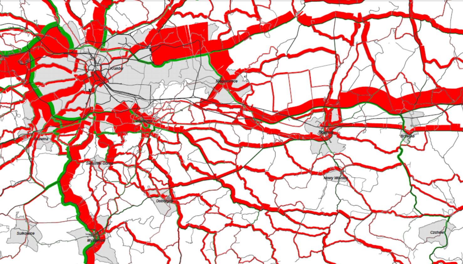 Porównanie rozkładu ruchu w W4 do W2 DOJAZDY NA ŚDM (BRZEGI) W4 dojazd pielgrzymów (60 tys. aut/godz.
