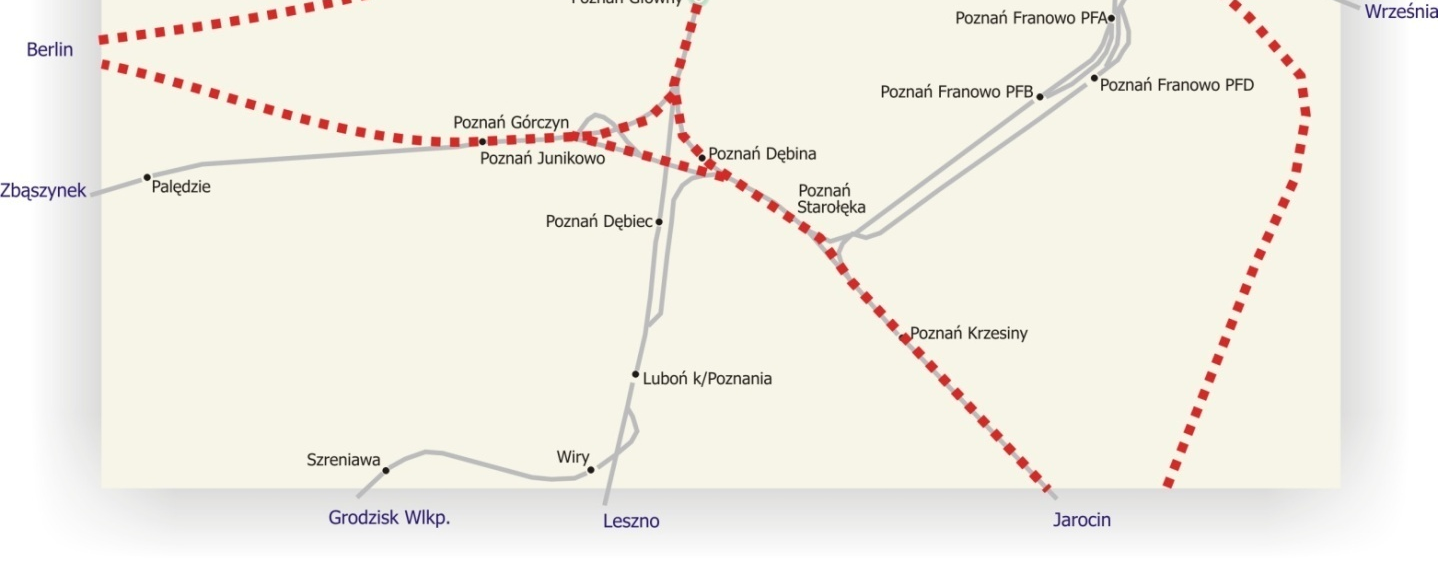 Poznański Węzeł Kolejowy o jego przyszłym kształcie zdecyduje studium Lotnisko Ławica Wstępne propozycje