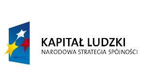 Załącznik nr2 Projekt,, Społeczność aktywna współfinansowany ze środków Unii Europejskiej w ramach Europejskiego Funduszu Społecznego Człowiek najlepsza inwestycja W dniu 1 stycznia 2013 r.